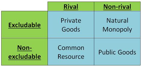 rival good|food goods rival and excludable.